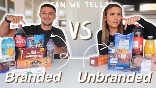 UNBRANDED vs BRANDED FOOD CHALLENGE!!