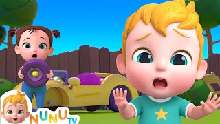 Wheels On The Car Go Round And Round | Nursery Rhymes & Kids Songs | NuNu Tv