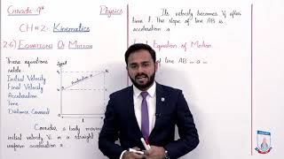 Class 9 - Physics - Chapter 2 - Lecture 7 - First Equation of Motion - Allied Schools