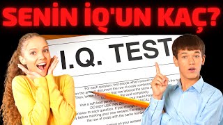 IQ TESTİ 2021 | Dahi Misin? Normal Zeka Mı? Test Et | Beyin Seviyenizi Görebileceğiniz Zeka Testi :)