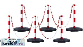 VEVOR Adjustable Traffic Delineator Post Cones 6 Pack Traffic Safety Delineator Barrier Review