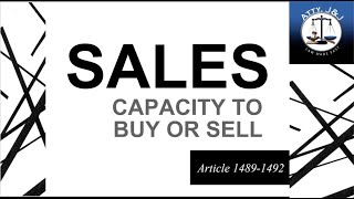 Sales. Article 1489-1492.