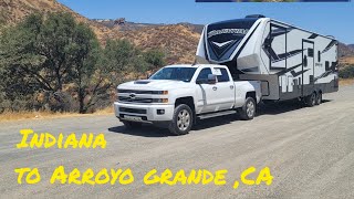 Indiana to Arroyo Grande, CA