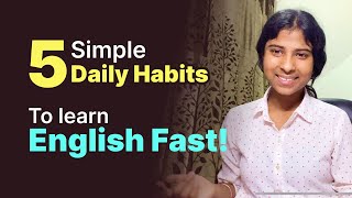 5 Daily Habits to learn English! #habits #learnenglish #janhavipanwar #speaking #habitsforsuccess