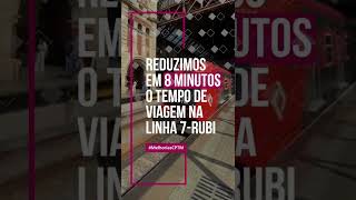 #MelhoriasCPTM – 🚅 Redução no tempo de viagem na Linha 7-Rubi