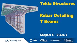 Tekla Structures - Chapter 5, Video 2 - T Shaped beams