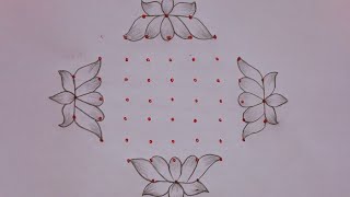 9*3*3 dots kolam # lotus kolam # deepam kolam # muggulu rangoli #trending video