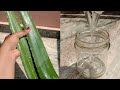Achieve Glowing, Clear Skin with Homemade Aloe Vera Gel✨ 100% Natural🌿#skincare #diy #viral