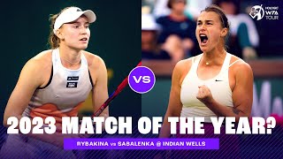 FULL MATCH | Elena Rybakina vs. Aryna Sabalenka | 2023 Indian Wells Final