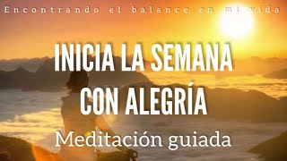 Meditación de la mañana - INICIA la SEMANA con ALEGRÍA ☀️🦋🙏🏼 - 5 minutos MINDFULNESS