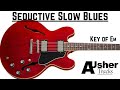 Seductive Slow Blues in E minor | Guitar Backing Track