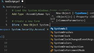 1 Creating a Windows Forms GUI in PowerShell: My First PowerShell Application