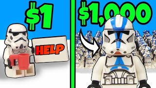 $1 vs. $1,000 LEGO Star Wars Army...