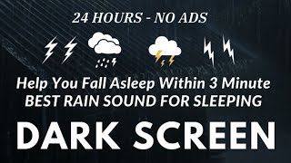 SLEEP INSTANTLY IN PLASTIC TENT WITH HEAVY RAINSTORM & RELENTLESS THUNDER SOUNDS AT DARK NIGHT