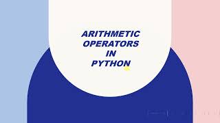 Arithmetic Operators Session 9(2)