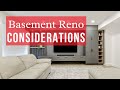 Everything you NEED to Consider in a Basement Renovation!