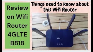 Wifi Router 4G LTE Model B818 #23