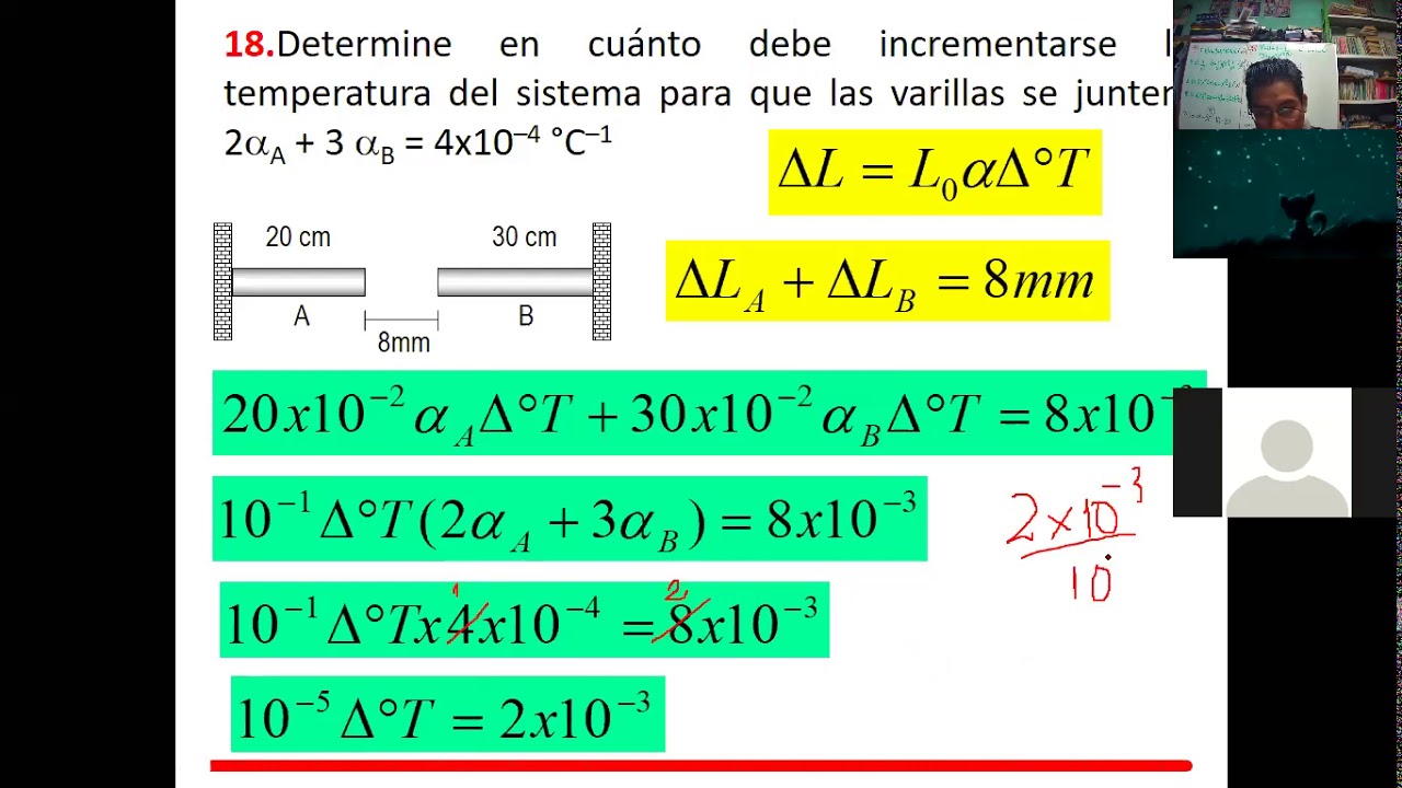 EJERCICIOS DEL 18-20 DE DILATACIÓN TÉRMICA - YouTube