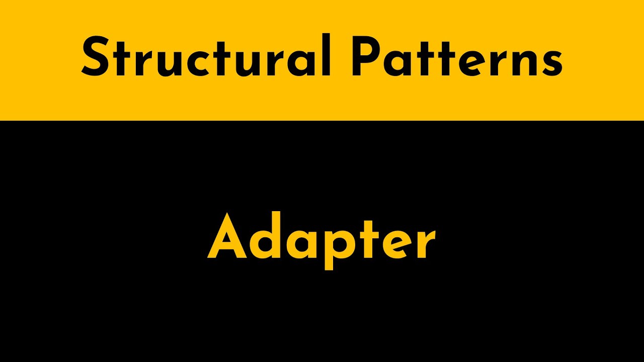 The Adapter Pattern Explained And Implemented In Java Structural
