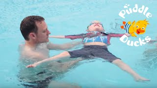 How To Teach Your Child Back Floating (aged 2-5 years) | Puddle Ducks