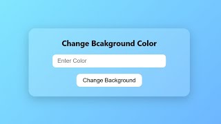 🎨 Change Background Color with JavaScript #webdevelopment #CodeByGaurav