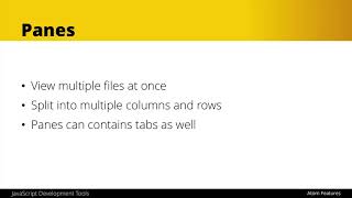 Atom Editor Tutorial - Panes P1 [6/32]