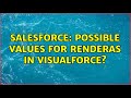 Salesforce: Possible Values for renderAs in VisualForce? (3 Solutions!!)