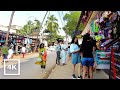 Walking in GOA from Calangute Beach to Baga Beach | Calangute Baga Main Road Market GOA | 4K ASMR