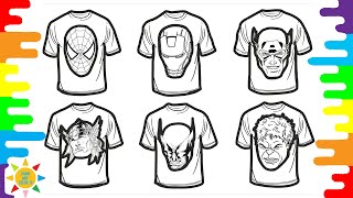 AVENGERS T-Shirt Coloring | Superheroes T-Shirt Coloring | Tobu - Lost [NCS10 Release]