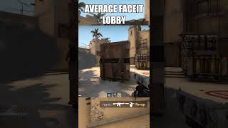 average faceit lobby #csgo #shorts