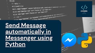 Send Message automatically in Messenger using Python