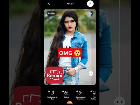 OMG Remini AI Avatar Edición de fotos 2024 Cómo editar fotos AI #ai #editing #remini #shorts