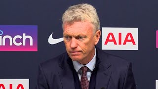'I’ll be looking to players, seeing colour of THEIR EYES!' | David Moyes | Tottenham 2-0 West Ham