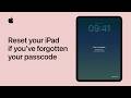 How to reset your iPad if you’ve forgotten your passcode | Apple Support
