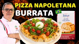 PIZZA DE SALADA COM BURRATA