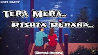 Tera Mera Rishta Purana ||(Slowed+Reverb)||👀🖤||Lofi Diary #lofi