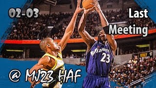 Michael Jordan vs Ray Allen Highlights Wizards vs Sonics (2003.03.26)-43pts TOTAL! LAST MEETING!
