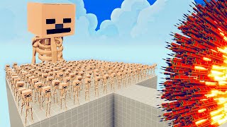 100x MINECRAFT SKELETON + 1x GIANT vs 1x EVERY GOD   Totally Accurate Battle Simulator TABS