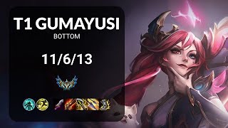 T1 Gumayusi Jinx vs Miss Fortune BOTTOM - KR CHALLENGER Patch 15.1