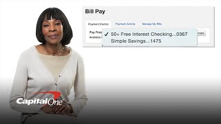How To Set Up Bill Pay (reducing unnecessary errands) | Capital One