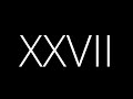 27 ~ Roman Numerals