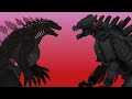 Godzilla Evolved vs Mechagodzilla Stick Nodes Animation