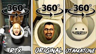 Skibidi toilet RTX vs ORIGINAL vs Otamatone 360º VR (ALL EPISODES)