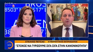 Σ. Πέτσας: Στόχος να γυρίσουμε σιγά σιγά στην κανονικότητα - Κεντρικό δελτίο 22/04/2020 | OPEN TV