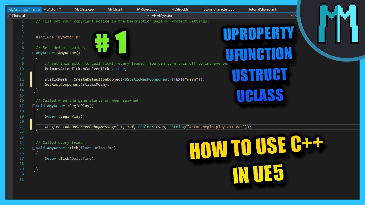 Ue5 C Basics 1 Structs Variables Youtube