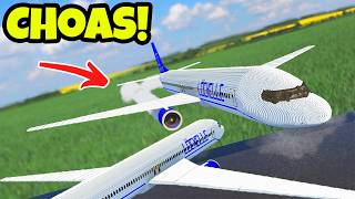 Planes CRASH MID-AIR Realistic DESTRUCTION! Teardown