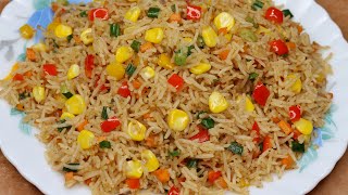 Sweet Corn Fried Rice Recipe ll Corn Rice Recipe ll Corn Recipes ll Veg Fried Rice ll Rice Recipes