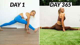 I Stretched EVERYDAY for A YEAR *SPLITS RESULTS*