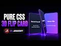 Pixel-Perfect 3D Flip Card Tutorial (Vanilla CSS)