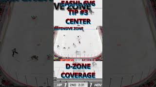 EASHL 6V6 TIP #3: CENTER D-ZONE COVERAGE | NHL 24 #shorts  #nhl24  #nhl24eashl